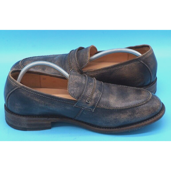 Bed Stu Cobbler Mens sz 11 Distressed Brown Leather Slip On Loafers Shoes main image 4